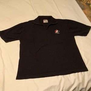 Headline Sports ‘Hockey Canada’ Black Cotton V-Neck Short Sleeve Top (XL)